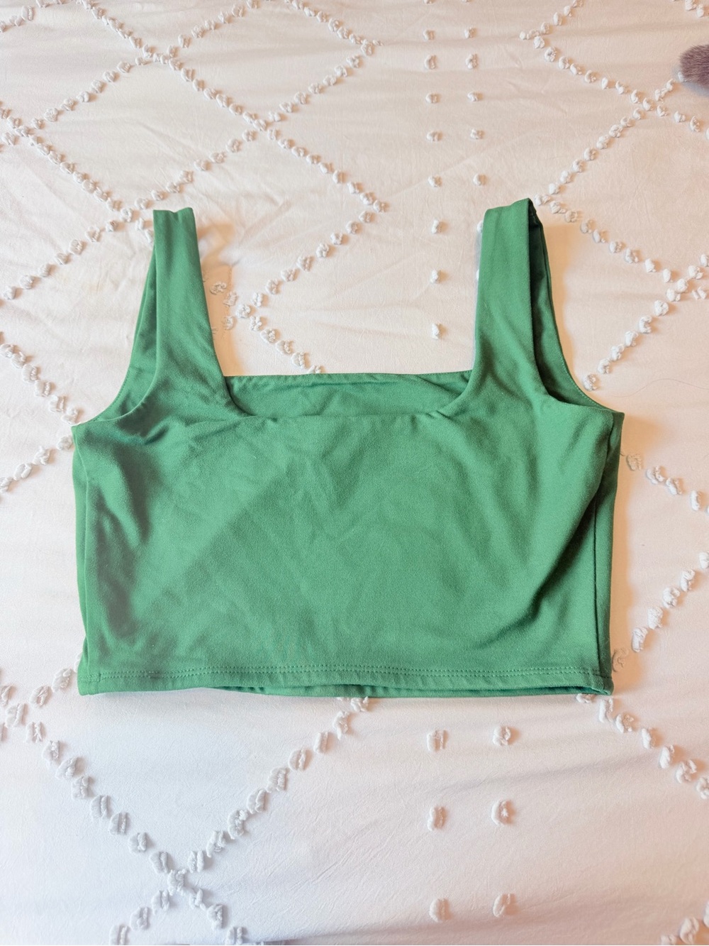 Reformation Ivy Eco-Stretch Crop Tank in Meadow Green small